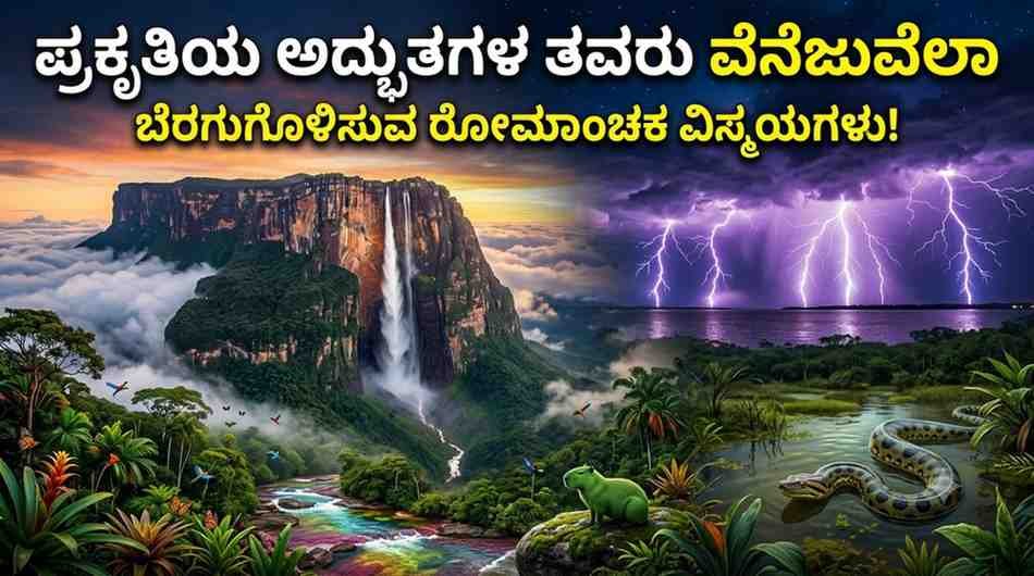 ಪ್ರಕೃತಿಯ ಅದ್ಭುತಗಳ ತವರು ವೆನೆಜುವೆಲಾ: